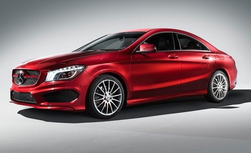 2014 Mercedes Benz CLA C250 in red