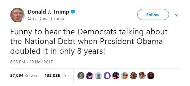 Donald Trump's Twitter account tells the story of 2017. Donald Trump's Twitter account tells the story of 2017.