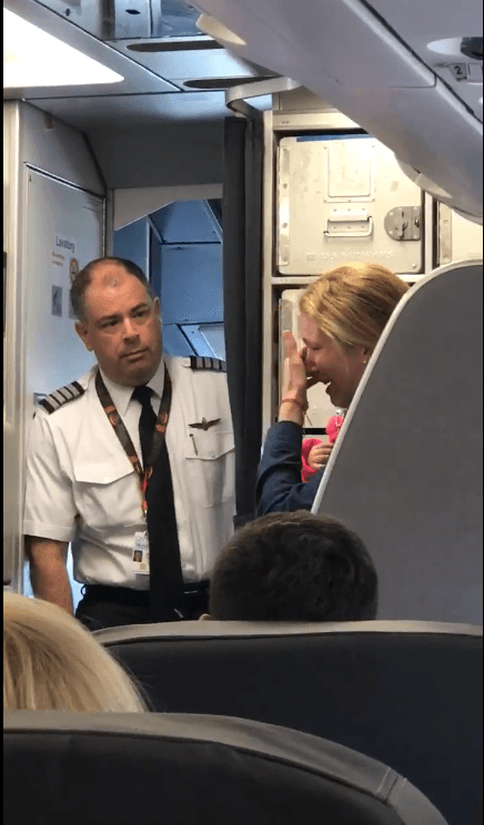 American Airlines fight stroller