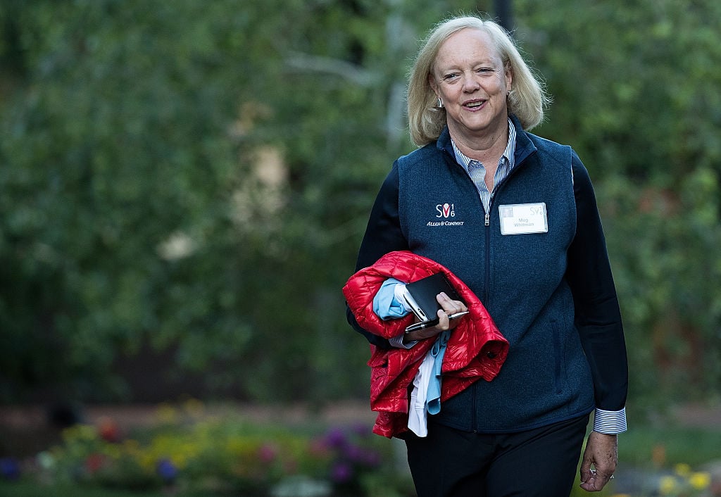 Annual Allen And Co. Investors Meeting Draws CEO's And Business Leaders To Sun Valley, Idaho Meg Whitman, chief executive officer of Hewlett Packard (HP), attends the annual Allen & Company Sun Valley Conference