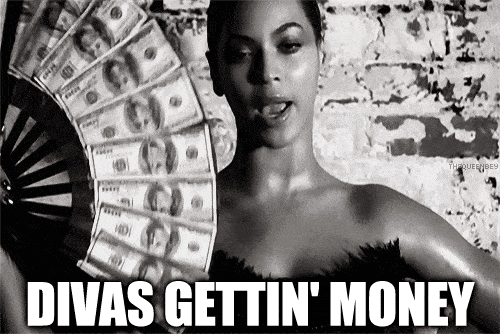 Beyonce-Divas gettin money