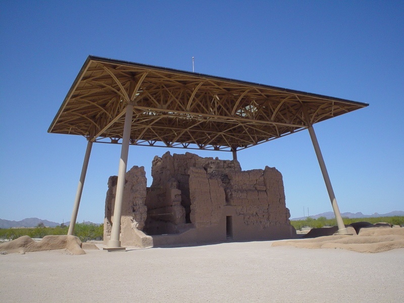 casa grande ruins in Coolidge, Arizona