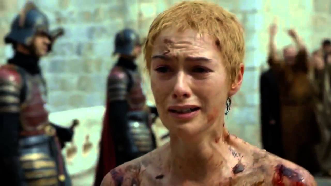 Cersei walk of Shame Game of Thrones