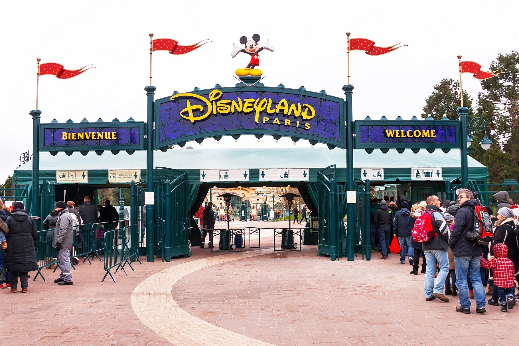Disneyland entrance security