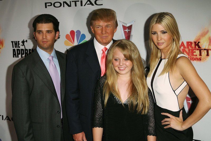 Donald Trump Jr., Donald Trump, Tiffany Trump and Ivanka Trump in 2006 Donald Trump Jr., Donald Trump, Tiffany Trump and Ivanka Trump in 2006