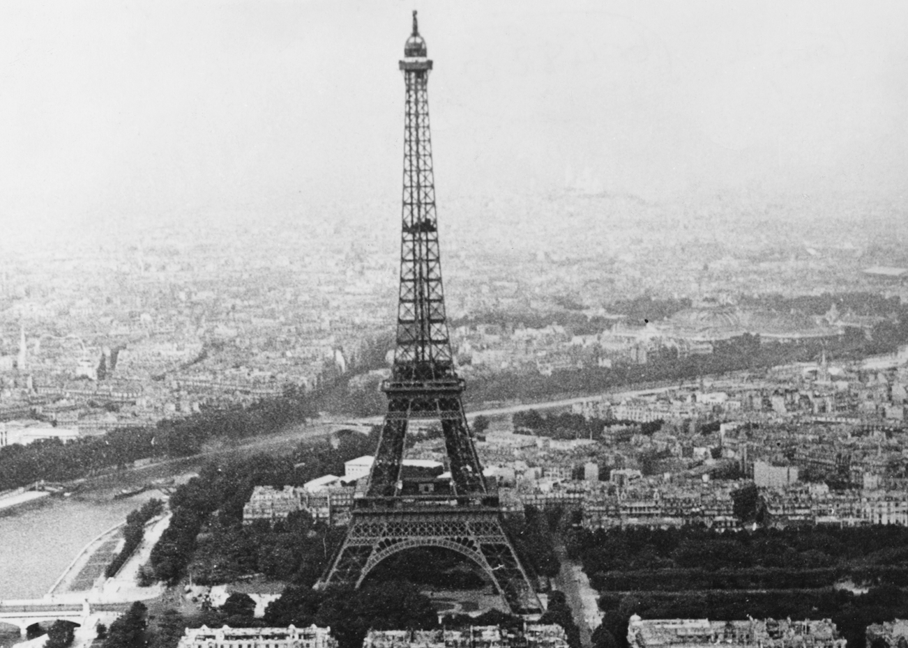 The Eiffel Tower seen from a distance. The Eiffel Tower seen from a distance.