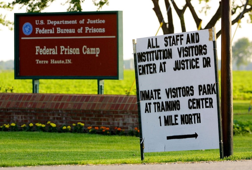 The U.S. Federal Prison in Terre Haute, Indiana.
