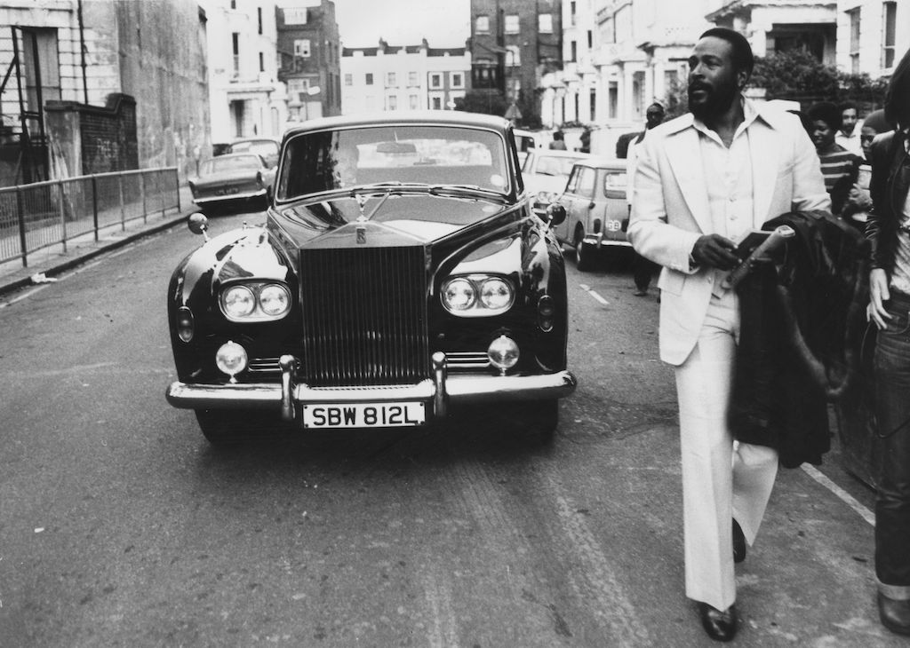 Marvin Gaye with Rolls-Royce, 1976