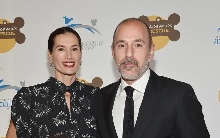 Annette Roque and Matt Lauer in 2013