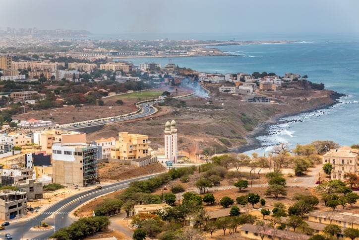 Aerial view of the city of Dakar, Senegal Aerial view of the city of Dakar, Senegal