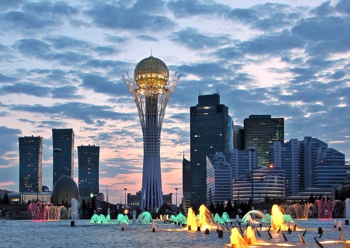 New centre of Astana capital city of Kazakhstan