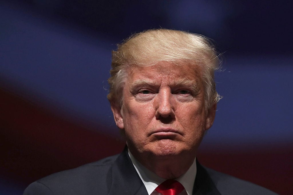Trump at a campaign rally