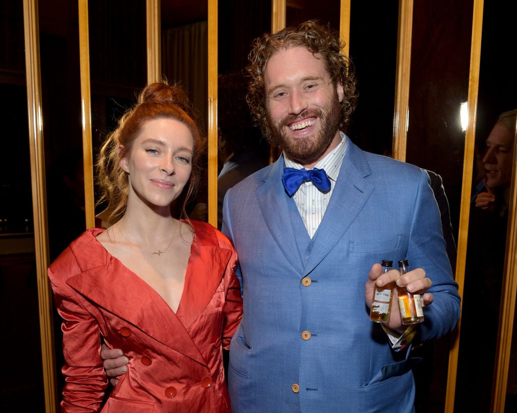 Kate Gorney and T.J. Miller attend the 'Okja' New York Premiere
