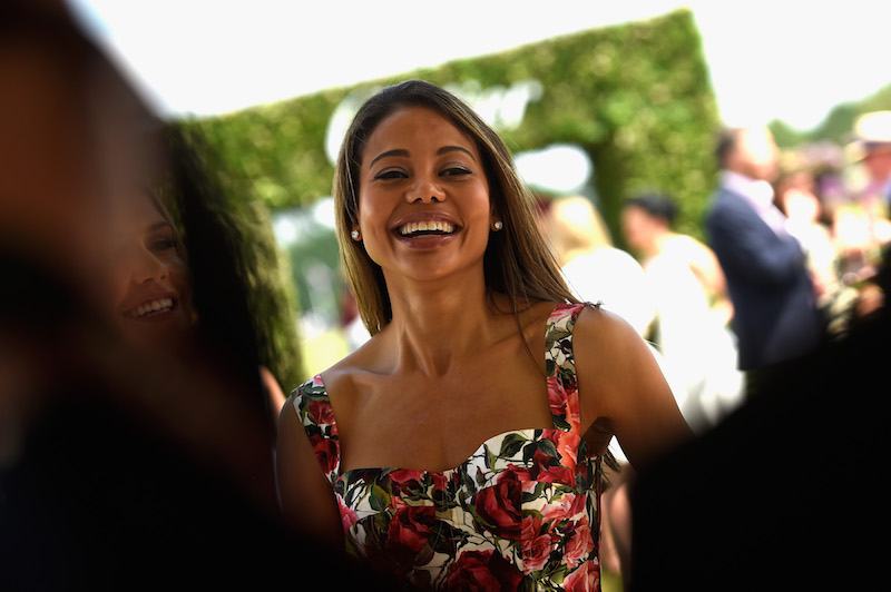 Emma McQuiston attends the Cartier Queen's Cup Polo at Guards Polo Club Emma McQuiston attends the Cartier Queen's Cup Polo at Guards Polo Club