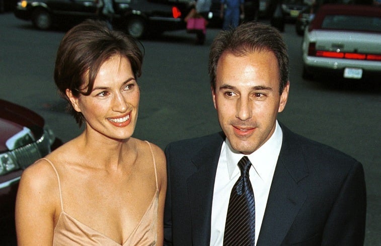 Annette Roque and Matt Lauer in 2000