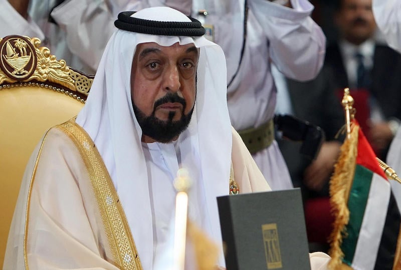 Emirati President Sheikh Khalifa bin Zayed al-Nahayan 