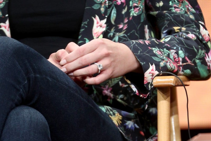  Actor Emily VanCamp, ring detail, of ''Everwood'- A 15th Anniversary Reunion' 