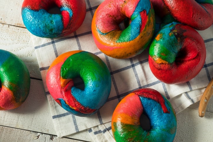 rainbow bagles