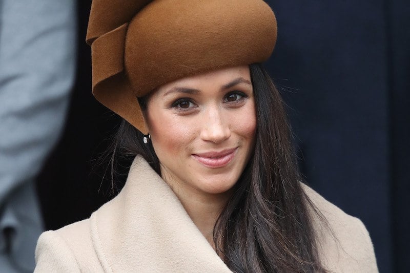 Meghan Markle attends Christmas Day Church service at Church of St Mary Magdalene on December 25, 2017