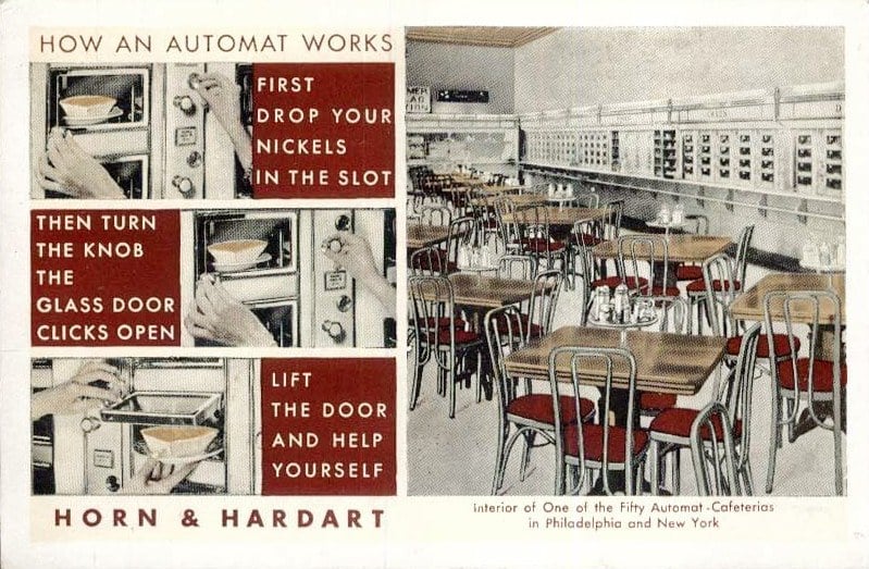 Horn-and-Hardart automat restaurant