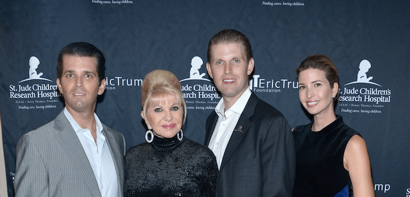 Ivana Trump and her children