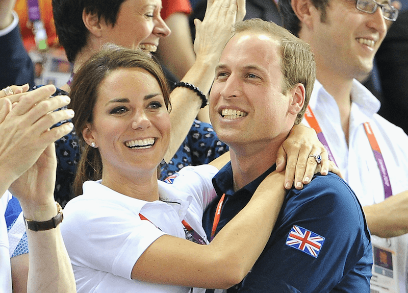 Kate Middleton and Prince William hug