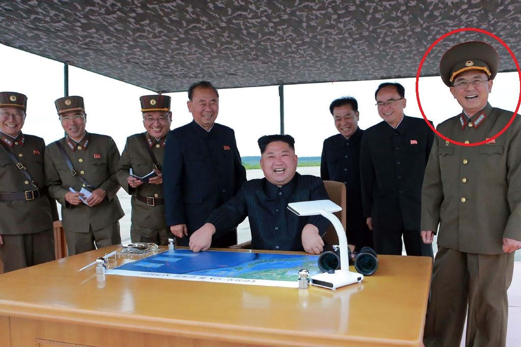 North Korean leaders with Kim Jon Un