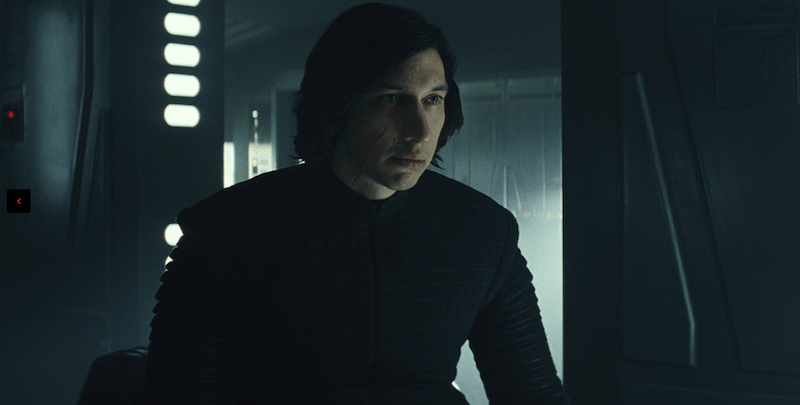 Kylo Ren in Star Wars: The Last Jedi