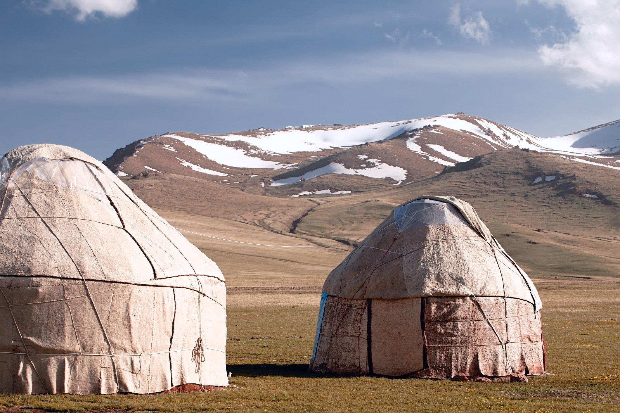 real shepherd yurt in kyrgyzstan Tien Shan mountain