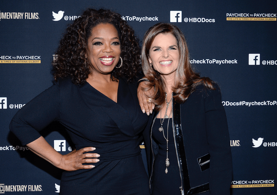 Maria Shriver and Oprah