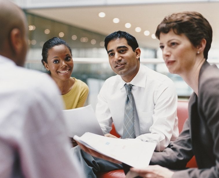 Meeting with consultants A meeting with consultants
