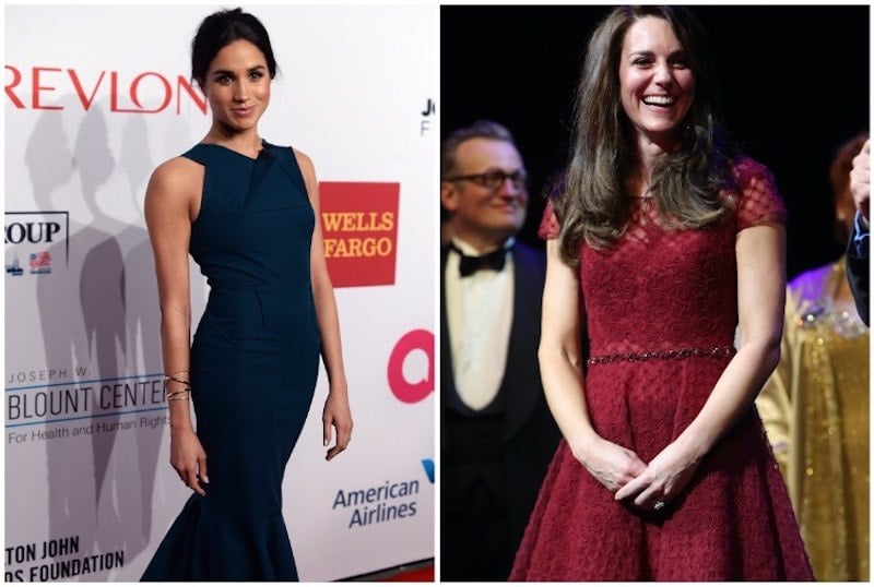 Meghan Markle and Kate Middleton dresses Meghan Markle and Kate Middleton dresses