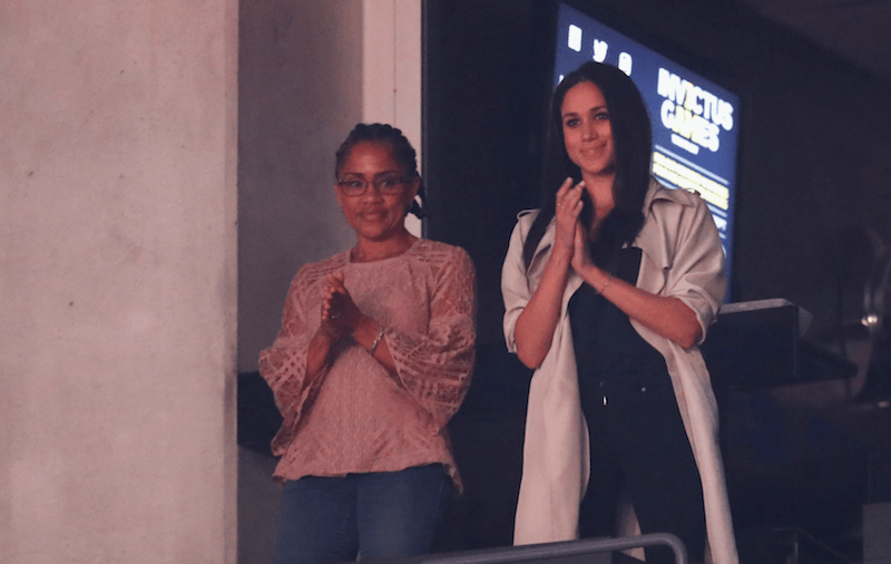 Markle and her mother at the Invictus Games