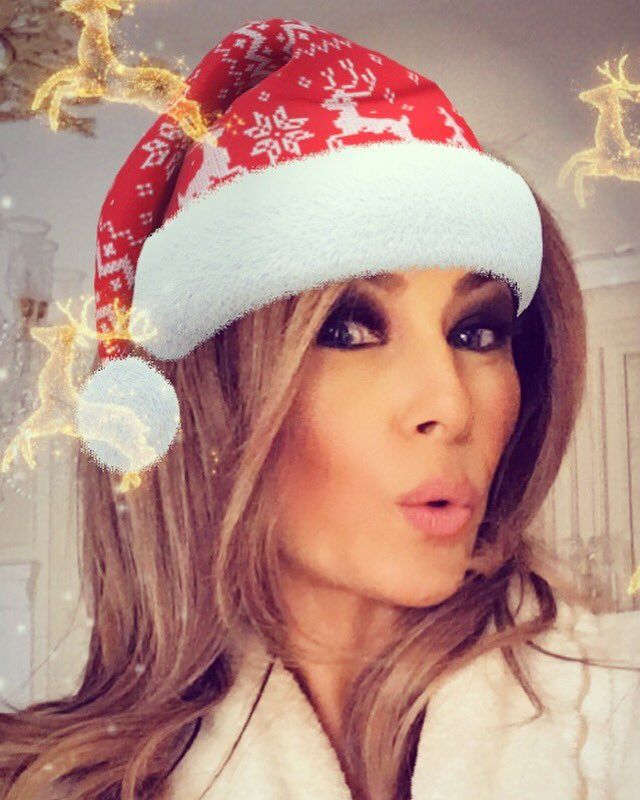 Melania Trump Christmas Selfie