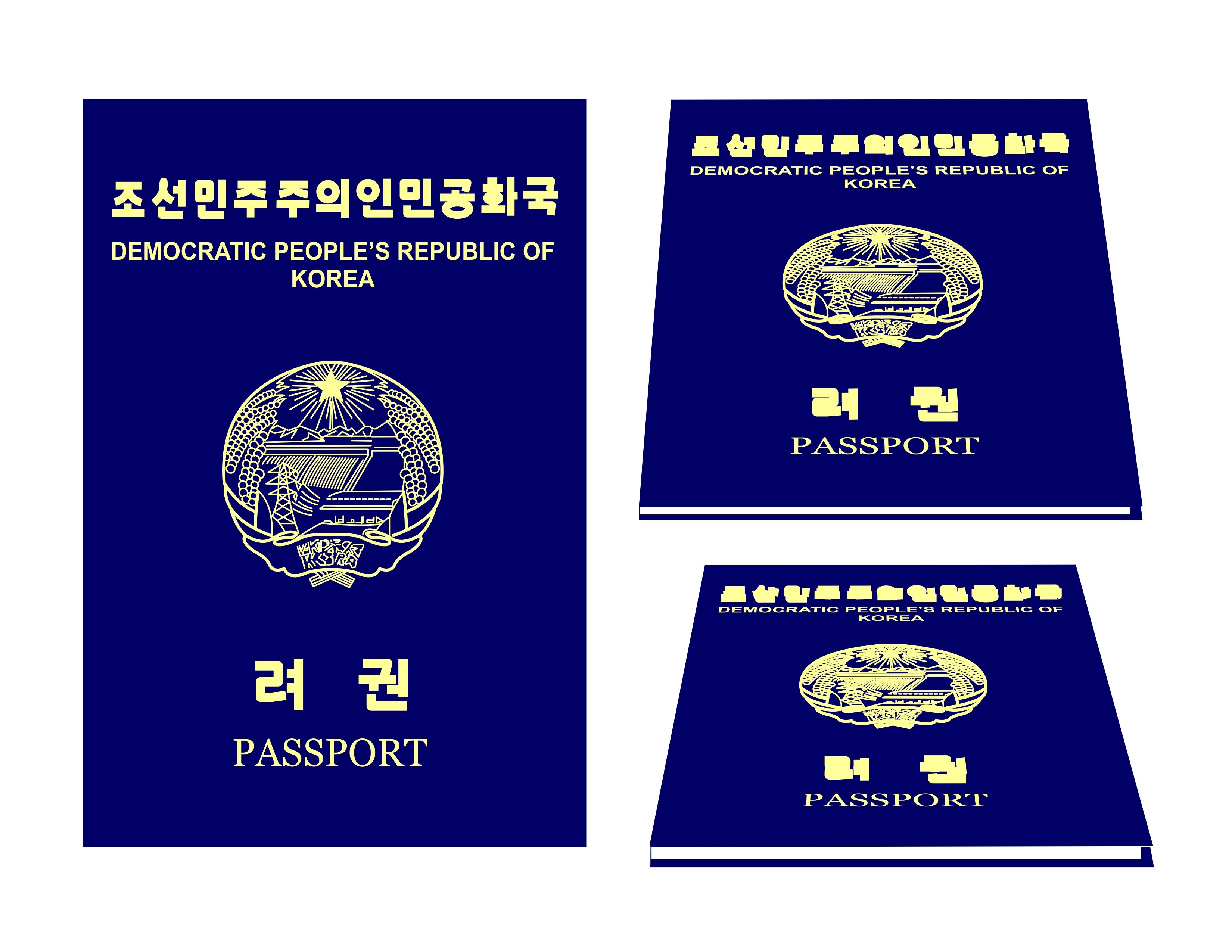 An illustration of a North Korean Passport