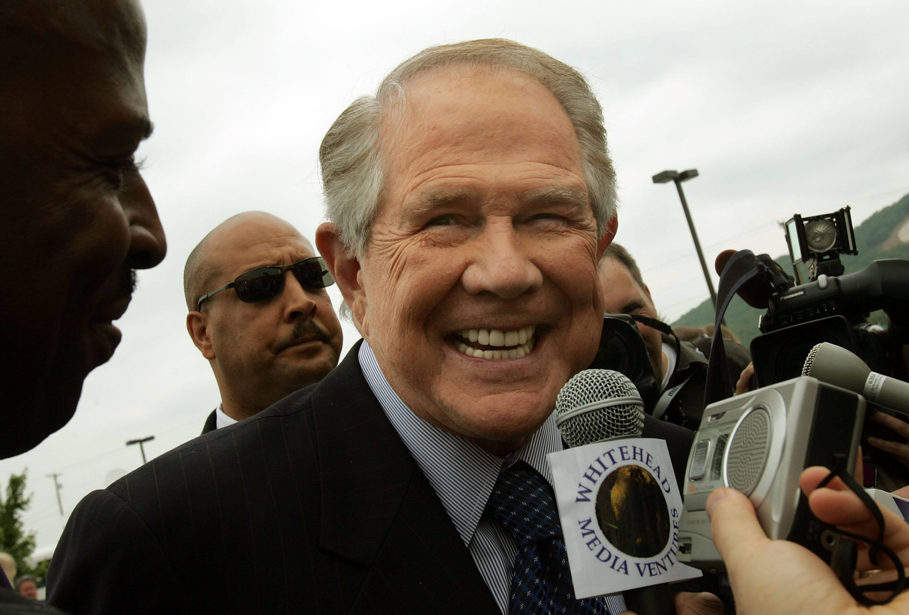 Pastor Pat Robertson smiling