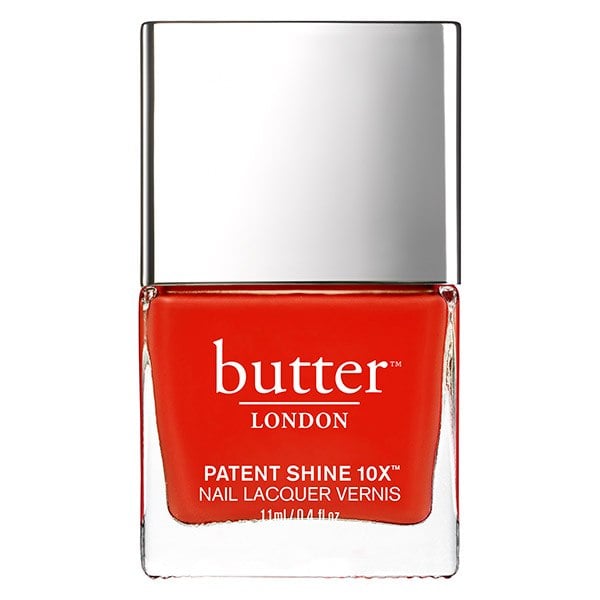 orange-red nail polish bottle