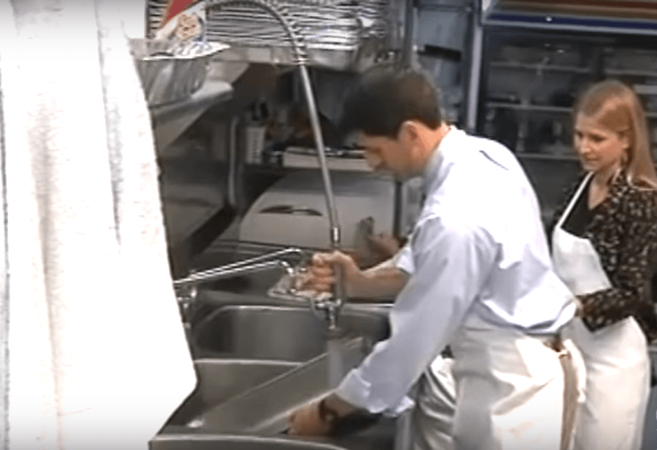 Paul Ryan washing dishes photo op