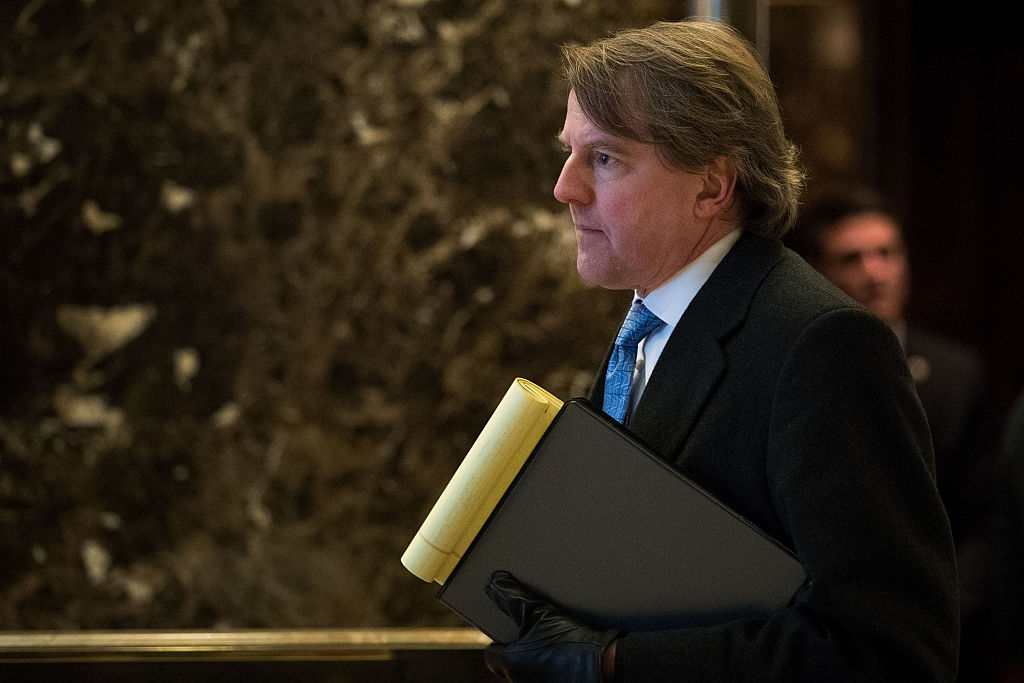 President-Elect Donald Trump Holds Meetings At Trump Tower Don McGahn, White House Counsel to President-elect Donald Trump