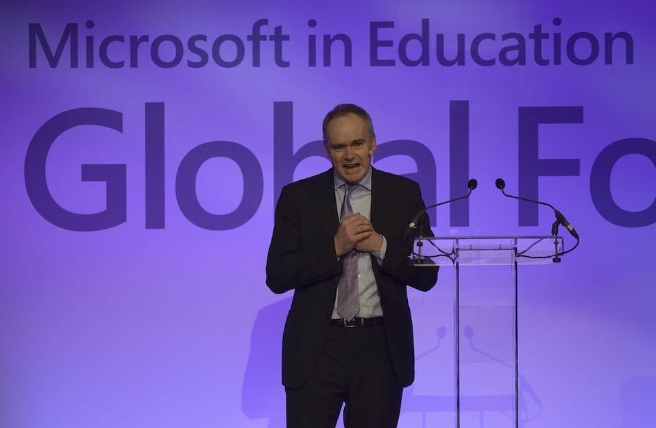 John Fallon CEO of Pearson attends the 'Microsoft in Education Global Forum'