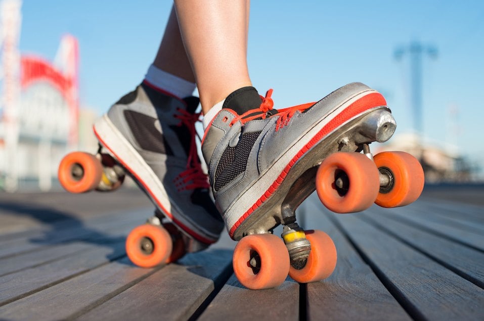 Roller skating outdoor Roller skating