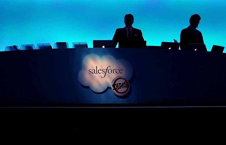 Salesforce logo Salesforce sign