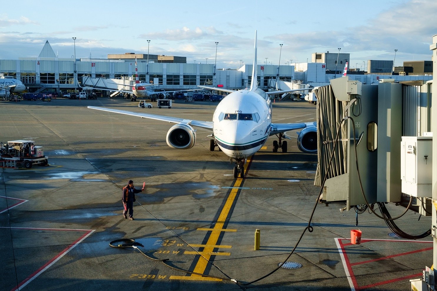 Airplane at Seattle Tacoma aiport