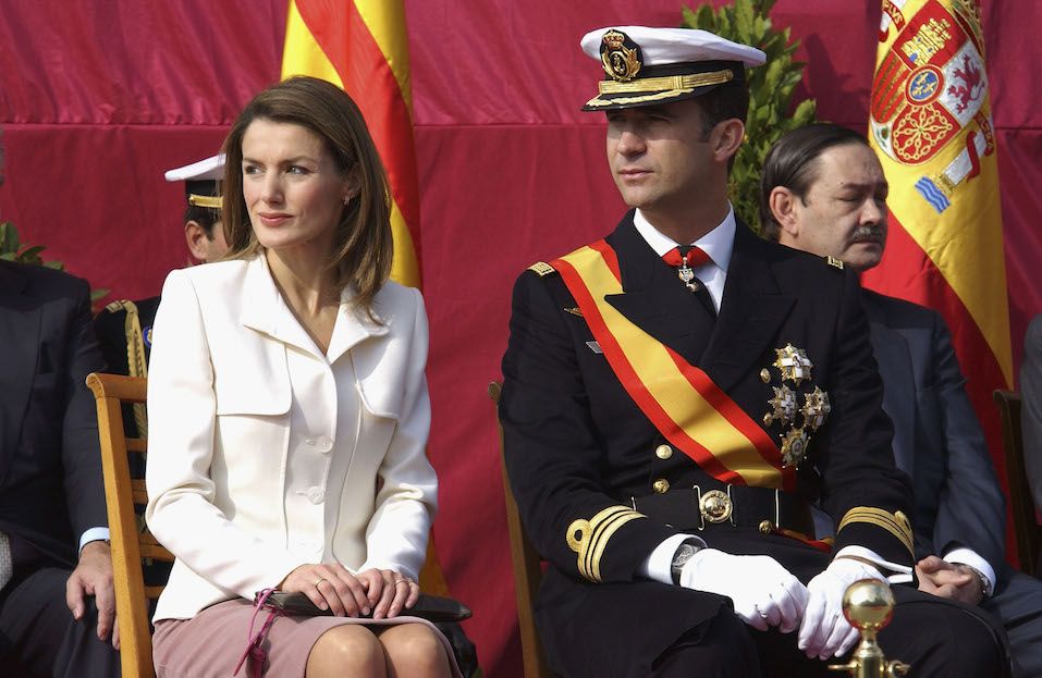 Princess Letizia and Crown Prince Felipe of Spain Princess Letizia and Crown Prince Felipe of Spain attend the presentation of the Combat Flag
