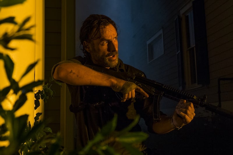 Andrew Lincoln as Rick Grimes in The Walking Dead Season 8 Andrew Lincoln as Rick Grimes in The Walking Dead Season 8