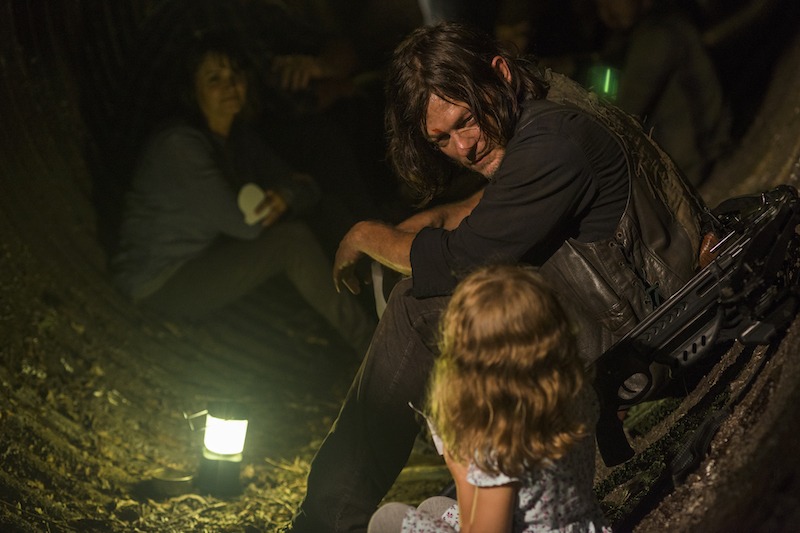 Norman Reedus as Daryl Dixon, Baby Judith Norman Reedus as Daryl Dixon, Baby Judith