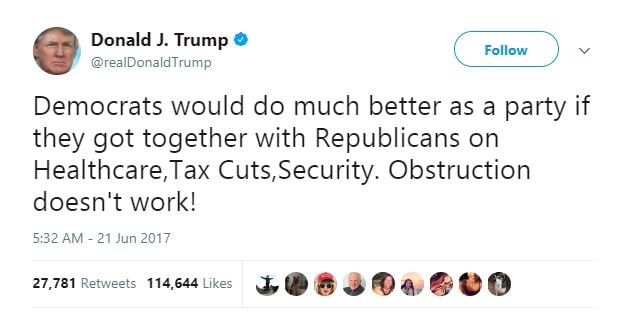 Donald Trump's Twitter account tells the story of 2017. Donald Trump's Twitter account tells the story of 2017.