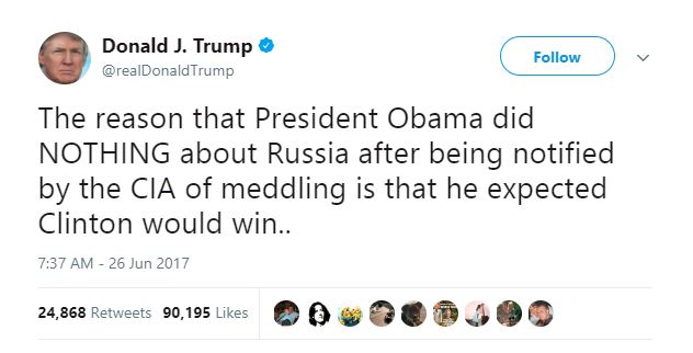Donald Trump's Twitter account tells the story of 2017. Donald Trump's Twitter account tells the story of 2017.