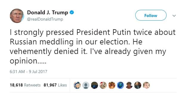 Donald Trump's Twitter account tells the story of 2017. Donald Trump's Twitter account tells the story of 2017.
