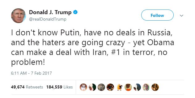 Donald Trump's Twitter account tells the story of 2017. Donald Trump's Twitter account tells the story of 2017.